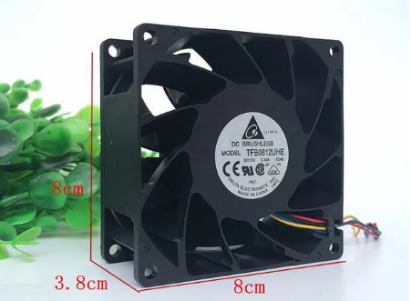 Original DELTA TFB0812UHE Cooling Fan 12V 2.34A 28.08W 4wires TFB0812UHE Fans